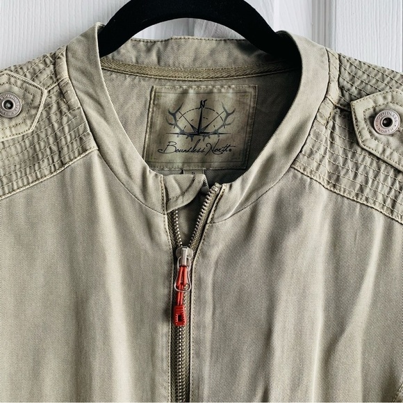 NWT Anthropologie Boundless North Green Zip Up Utility Jacket - Picture 3 of 12
